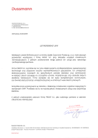 List referencyjny Dussmann